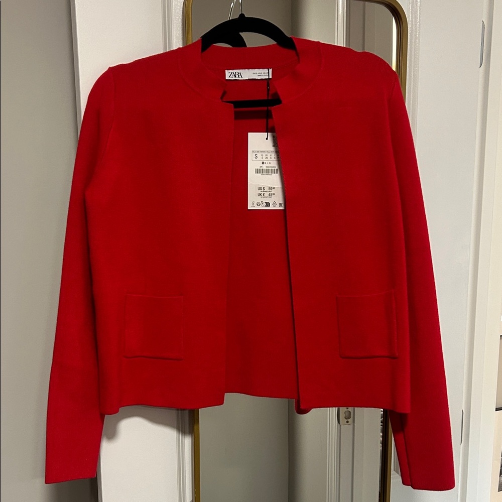 Zara Women's Bold Red Blazer
